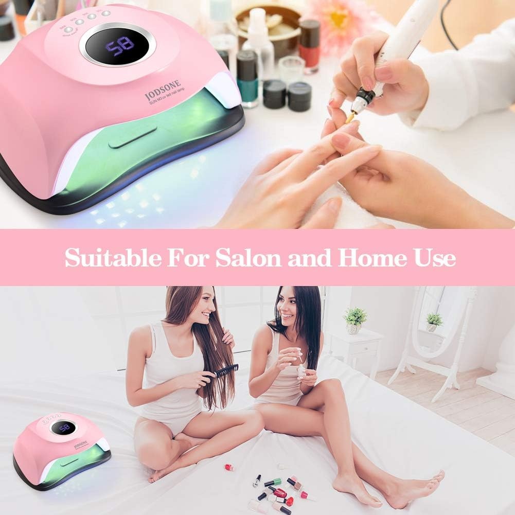 JODSONE Gel U V LED Nail Lamp 120W U V Light for Gel Nails with 45 PCS LED Beads, Nail Light with Automatic Sensor, Suitable for Home and Salon(A003) - view 6