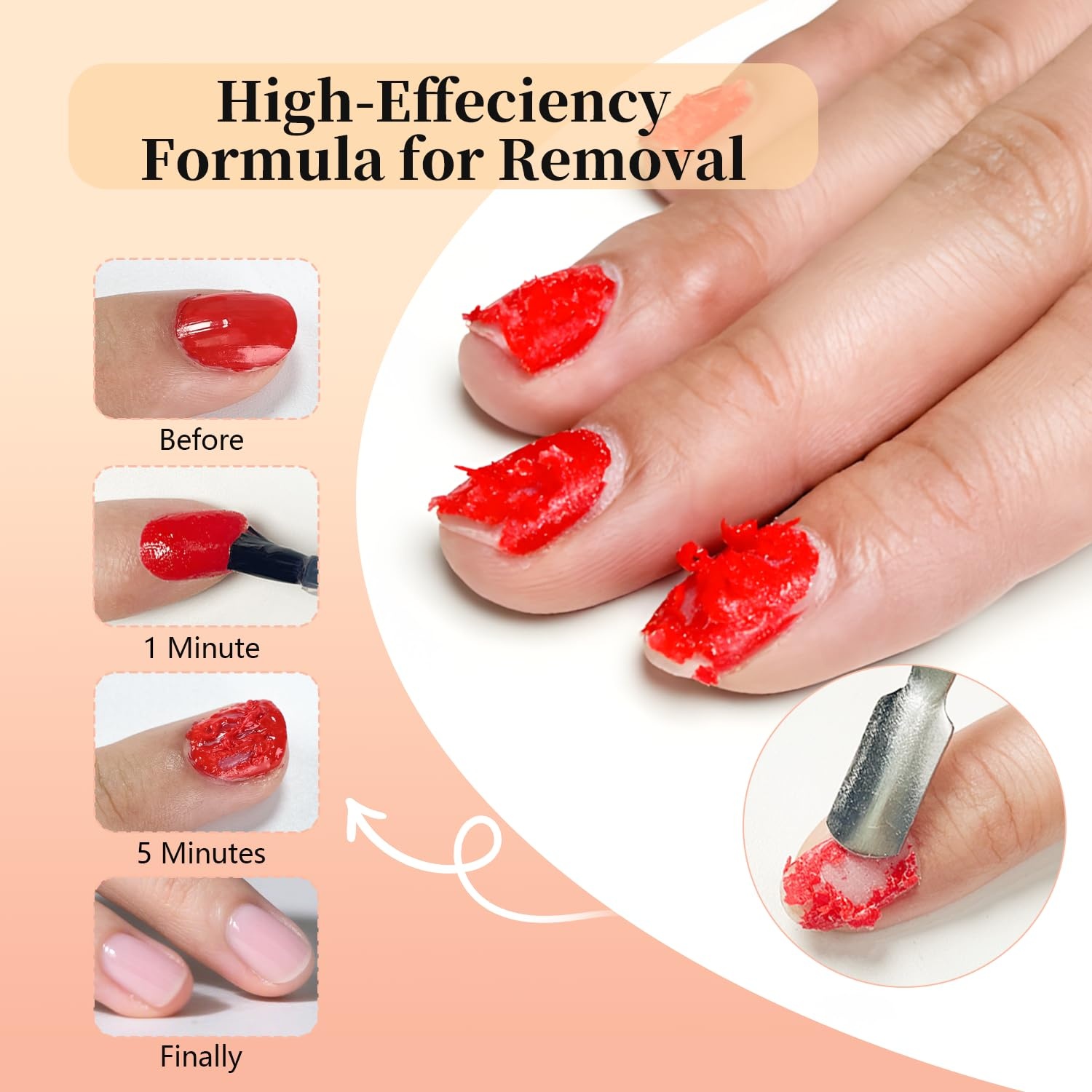JODSONE 15ML Gel Nail Polish Remover No Need Soaking or Wrapping Gel Remover for Nails 3-5 Minutes Easy And Quick(A04) - view 2