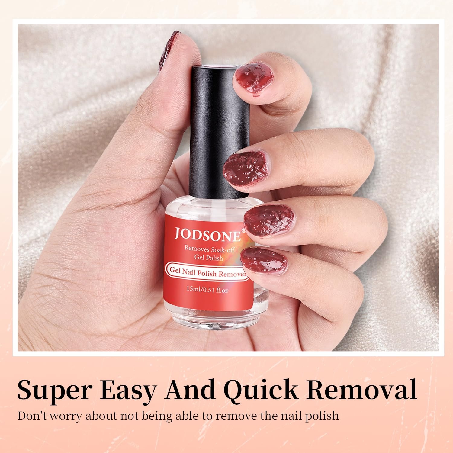 JODSONE 15ML Gel Nail Polish Remover No Need Soaking or Wrapping Gel Remover for Nails 3-5 Minutes Easy And Quick(A04) - view 3