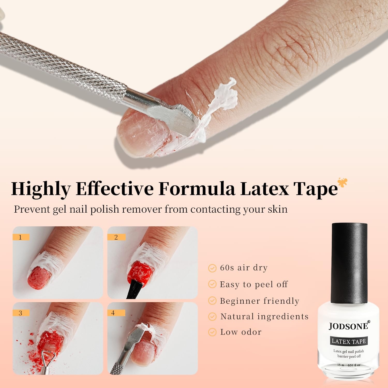 JODSONE 15ML Gel Nail Polish Remover No Need Soaking or Wrapping Gel Remover for Nails 3-5 Minutes Easy And Quick(A04) - view 4