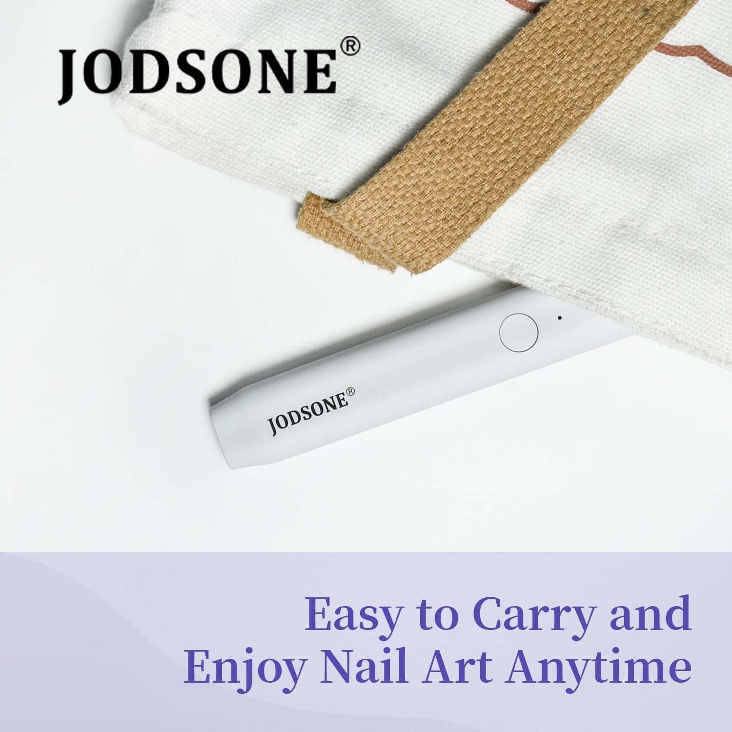 JODSONE Handheld U V Light for Gel Nails Portable Mini Nail Dryer Cordless Rechargeable USB Nail Dryer for Fast Curing for Home DIY Manicure Nail Art, White(Light White) - view 5