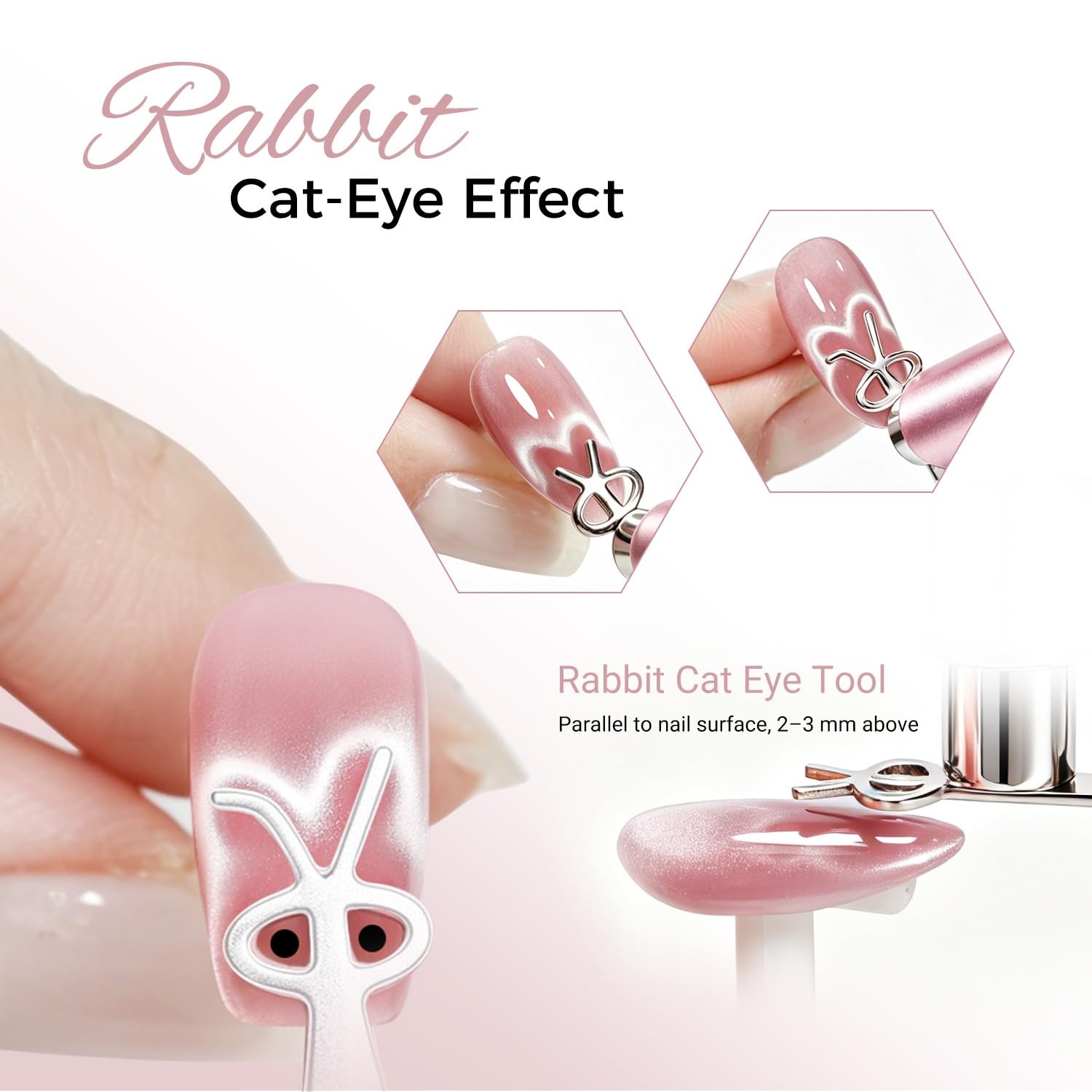 JODSONE 3-in-1 Cat Eye Magnet Nail Art Tool,Purple Cylindrical & Round Ball Nail Magnet Pens, Multi-Effect Magnets for Cat Eye Gel Polish DIY at Home Salon(CT-2) - view 6