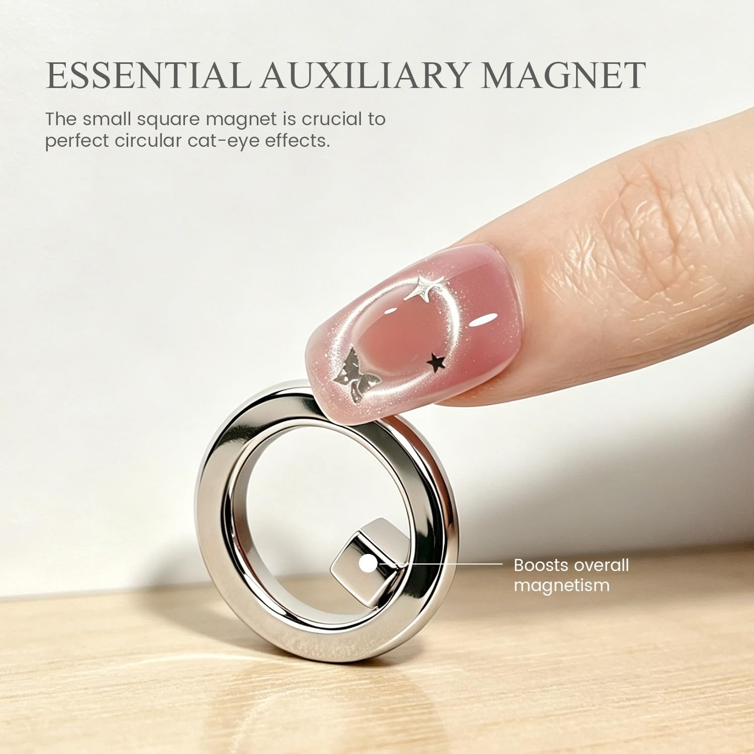 JODSONE 3-in-1 Cat-Eye Magnet Nail Art Tool,Cylindrical & Ball Magnet Pens,Flexible Multi-Effect Magnet for Cat Eye Gel Polish DIY Home Salon(Magnet Only, No Gel Included)(M02) - view 3