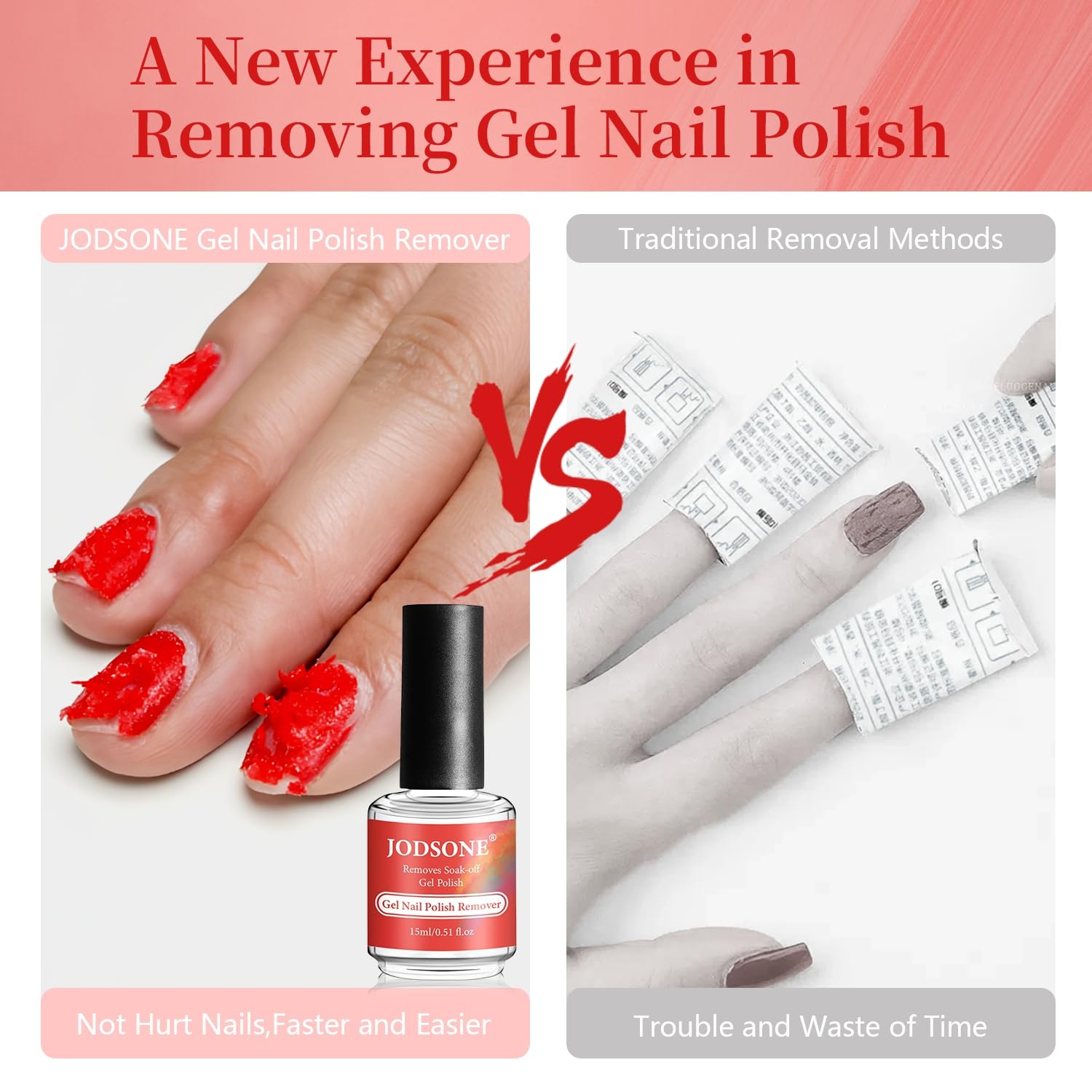 JODSONE 15ML Gel Nail Polish Remover No Need Soaking or Wrapping Gel Remover for Nails 3-5 Minutes Easy And Quick(A03) - view 8
