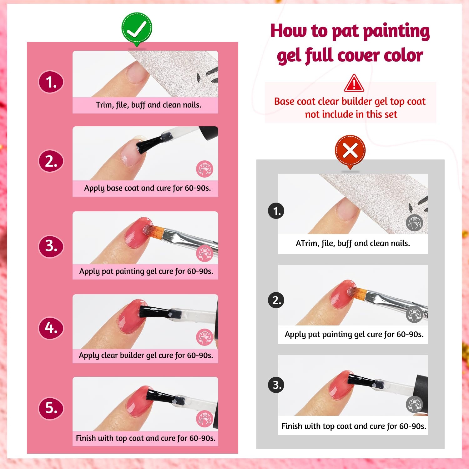 JODSONE Sponge Pat Paint Nail Gel 9 Colors French Gradient Gel Nail Blush Blooming At Home DIY Nail Art Designs(9Color-PPG-2) - view 3