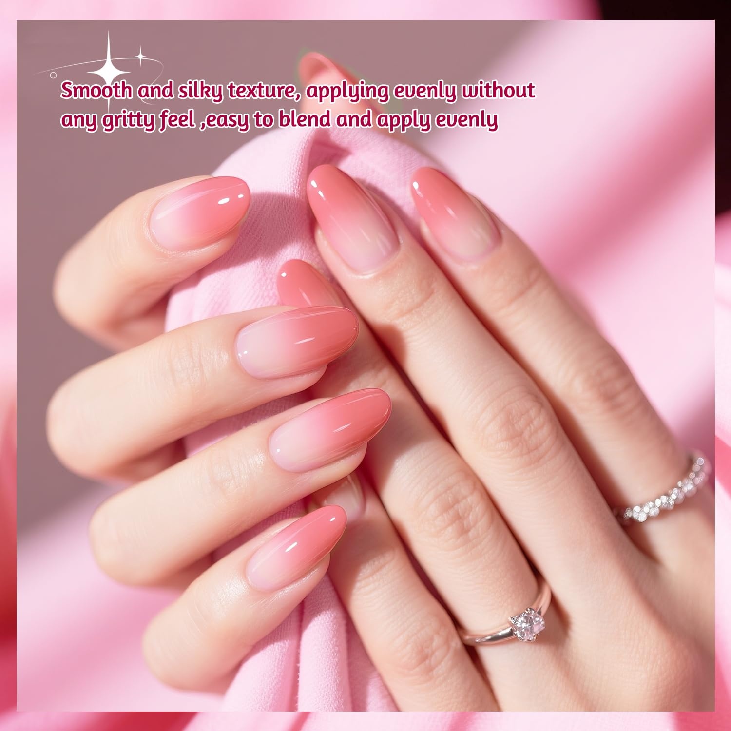 JODSONE Sponge Pat Paint Nail Gel 9 Colors French Gradient Gel Nail Blush Blooming At Home DIY Nail Art Designs(9Color-PPG-2) - view 4