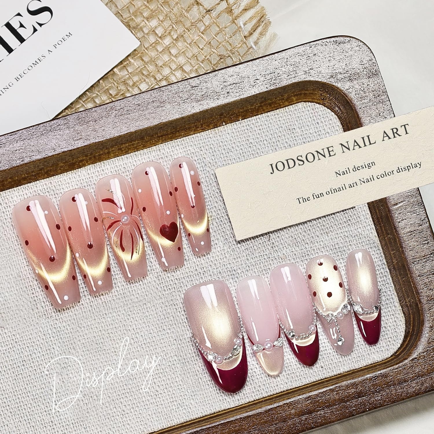 JODSONE Gold Glassy Cat Eye Gel Nail Polish 16.5ml,Holographic Magnetic Cat Eye Gel Polish with Magnet,Reflective Translucent Need U V Curing Salon Gift for Girl & Women,CAT05(16.5ML-CAT05) - view 8
