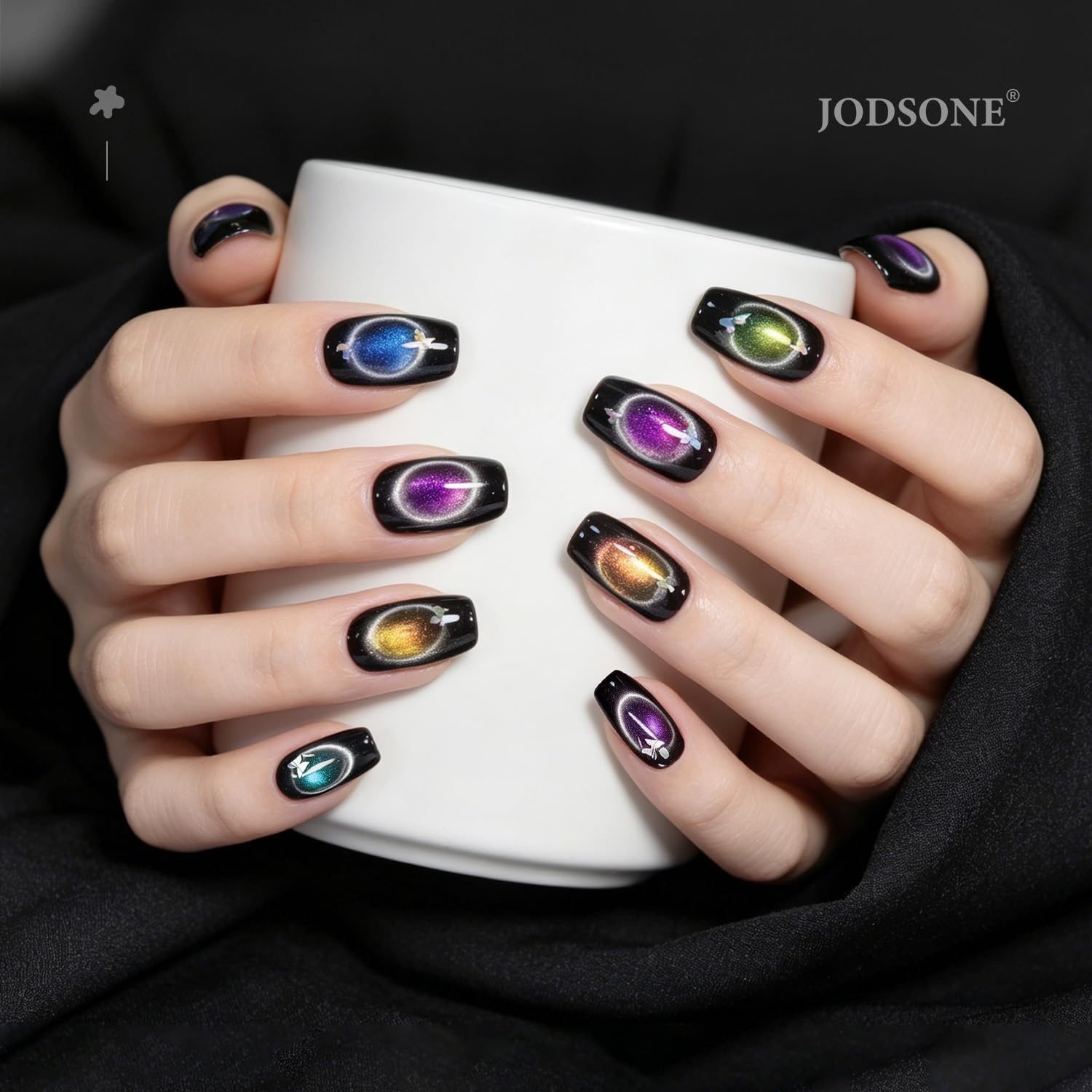 JODSONE 3-in-1 Cat-Eye Magnet Nail Art Tool,Cylindrical & Ball Magnet Pens,Flexible Multi-Effect Magnet for Cat Eye Gel Polish DIY Home Salon(Magnet Only, No Gel Included)(M01) - view 8
