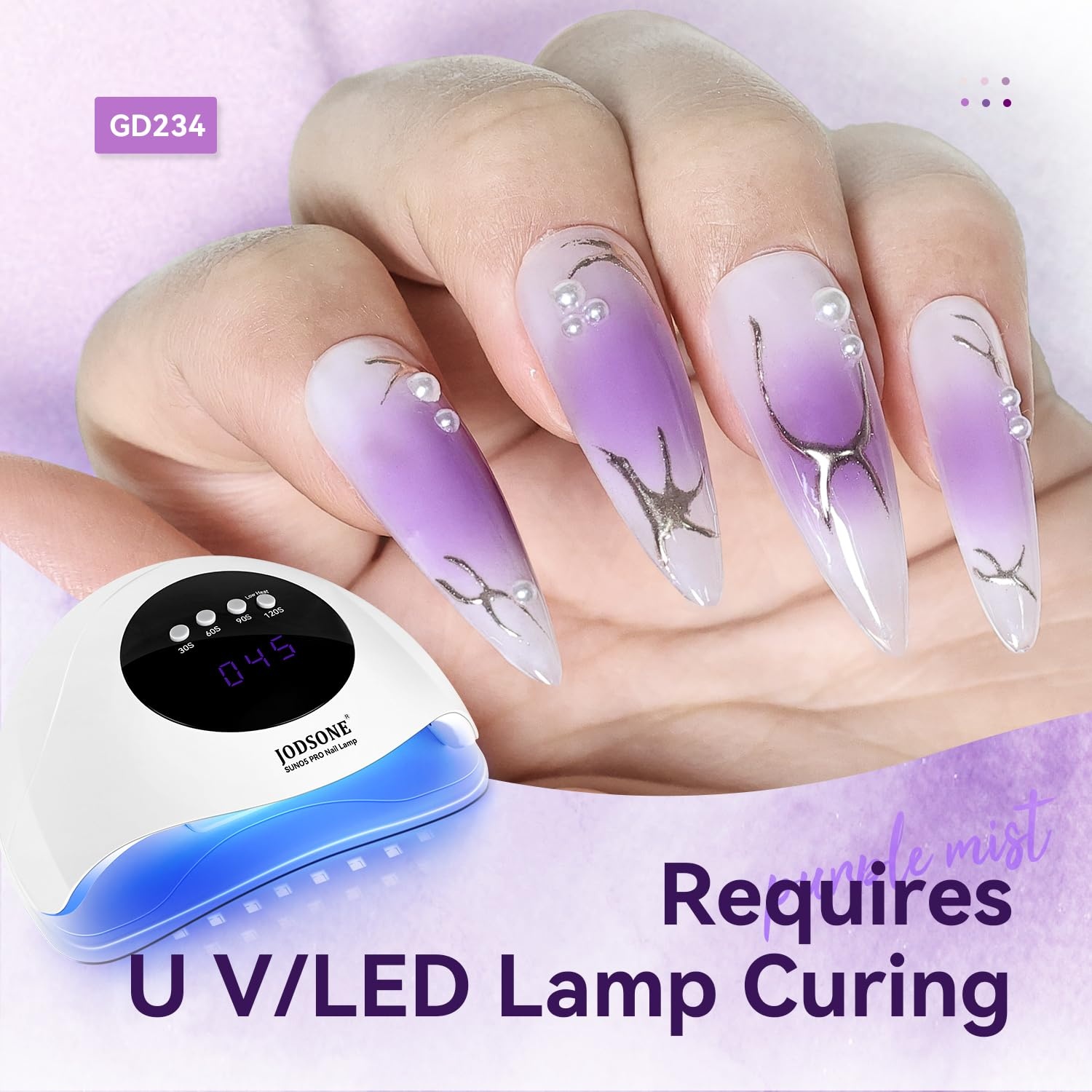 JODSONE 10ml 6 Colors Jelly Gel Nail Polish Set Ocean Blue Turquoise Gel Polish with Crystal Long Lasting All Seasons Need U V Lamp(GD231-GD236) - view 5