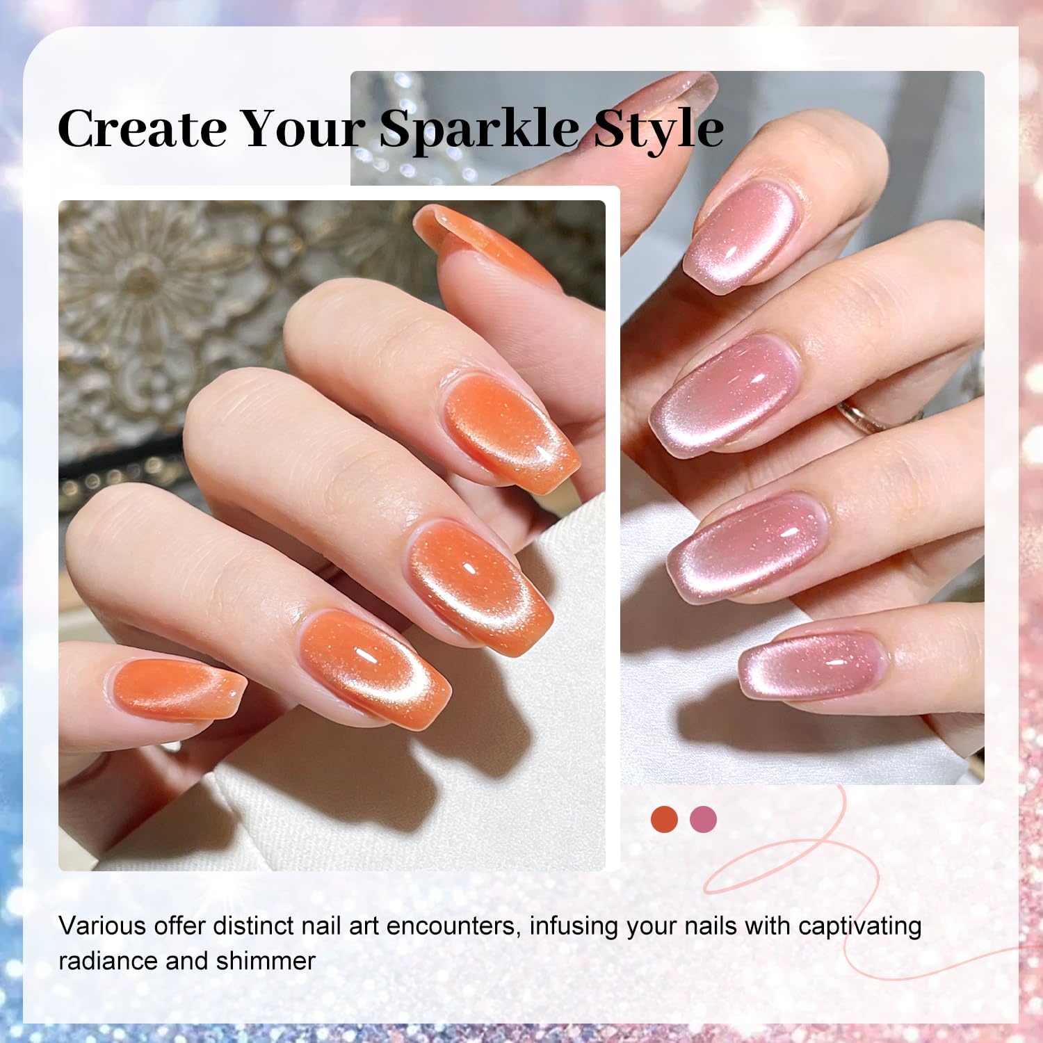 JODSONE 10 Colors Gel Nail Polish Set with Base Coat & Top Coat White Pink Purple and Red Gel Polish for All Seasons Women’s Holiday Gift(10Color-CE-B) - view 3