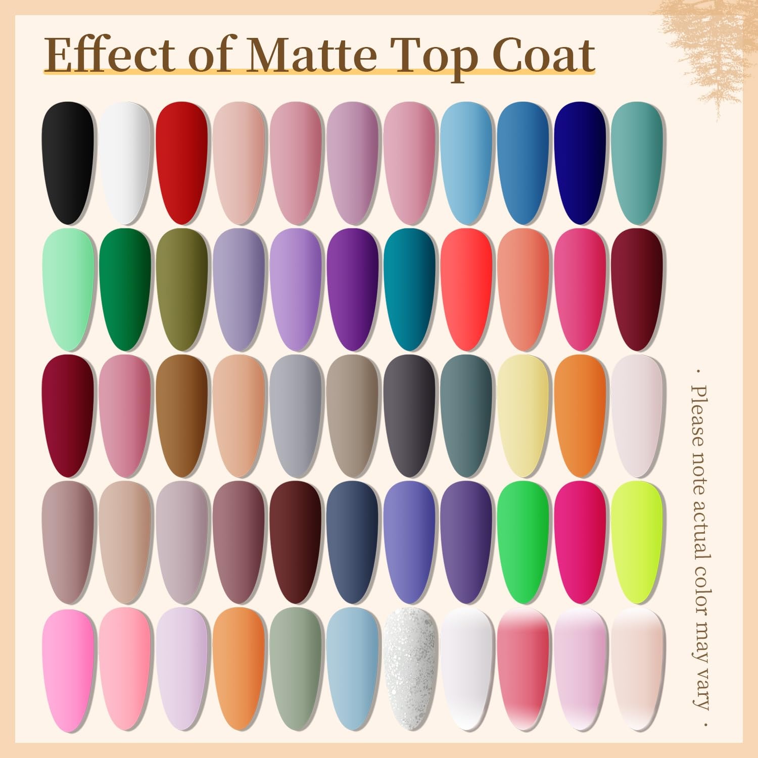JODSONE 10 Colors Gel Nail Polish Set with Base Coat & Top Coat White Pink Purple and Red Gel Polish for All Seasons Women’s Holiday Gift(60SET 01) - view 7