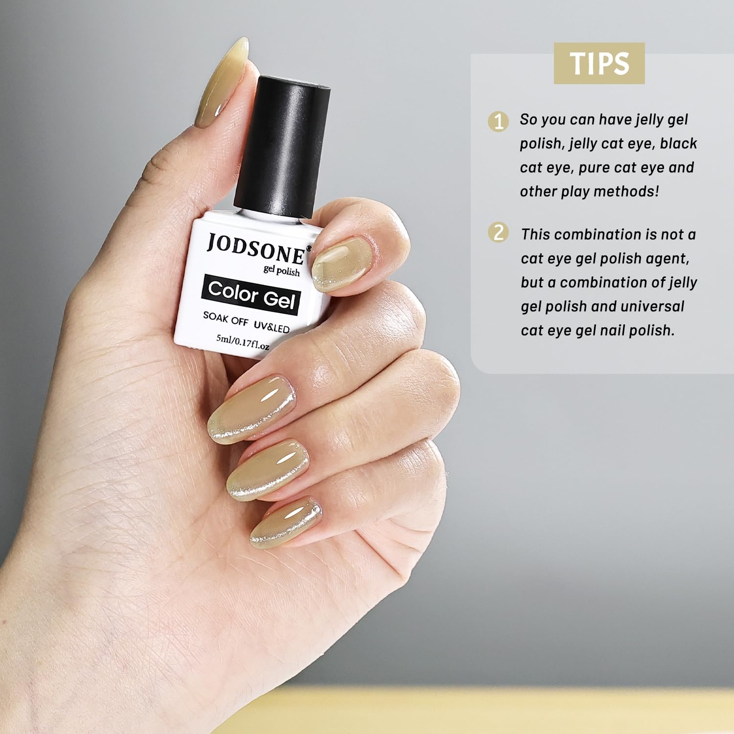 JODSONE 10 Colors Gel Nail Polish Set with Base Coat & Top Coat White Pink Purple and Red Gel Polish for All Seasons Women’s Holiday Gift(10SET-Jelly-Cyan) - view 7