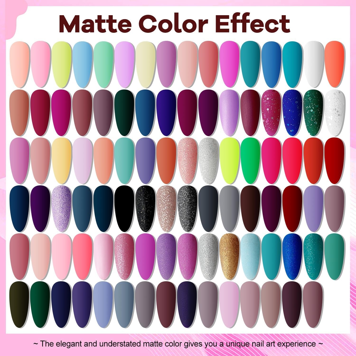 JODSONE 10 Colors Gel Nail Polish Set with Base Coat & Top Coat White Pink Purple and Red Gel Polish for All Seasons Women’s Holiday Gift(95KIT-05) - view 4