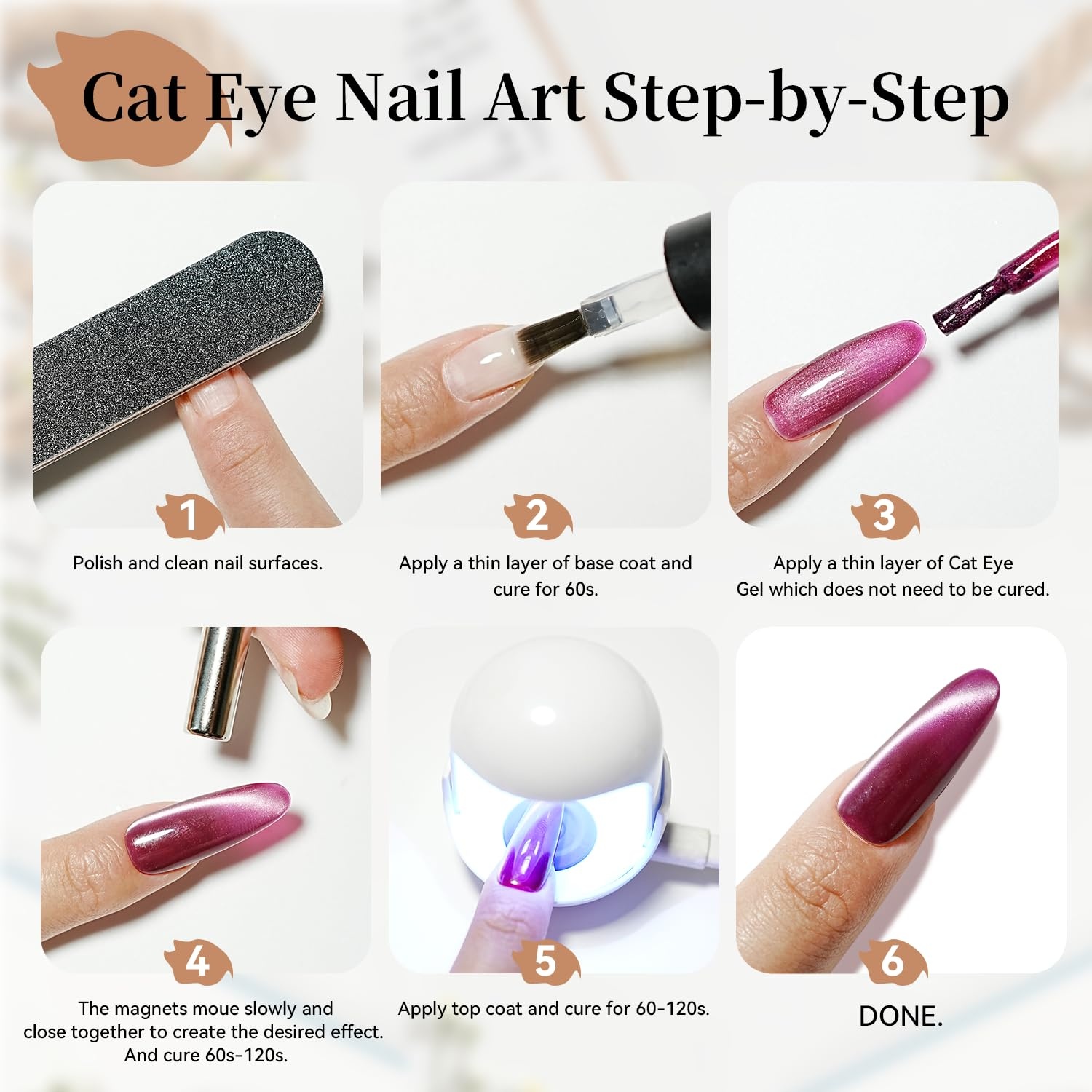 JODSONE 10 Colors Gel Nail Polish Set with Base Coat & Top Coat White Pink Purple and Red Gel Polish for All Seasons Women’s Holiday Gift(10Color-CE-01) - view 7