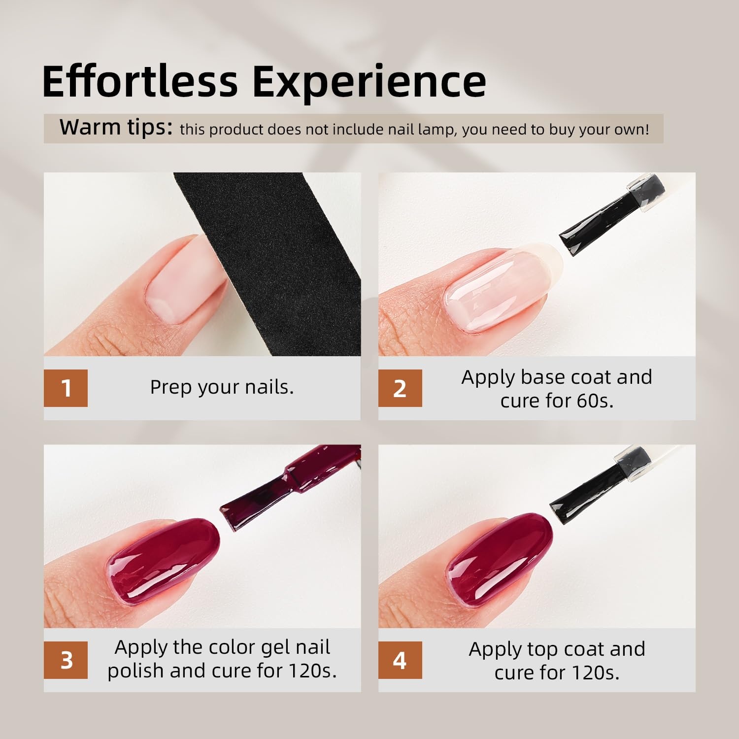 JODSONE 10 Colors Gel Nail Polish Set with Base Coat & Top Coat White Pink Purple and Red Gel Polish for All Seasons Women’s Holiday Gift(10Color-B) - view 5