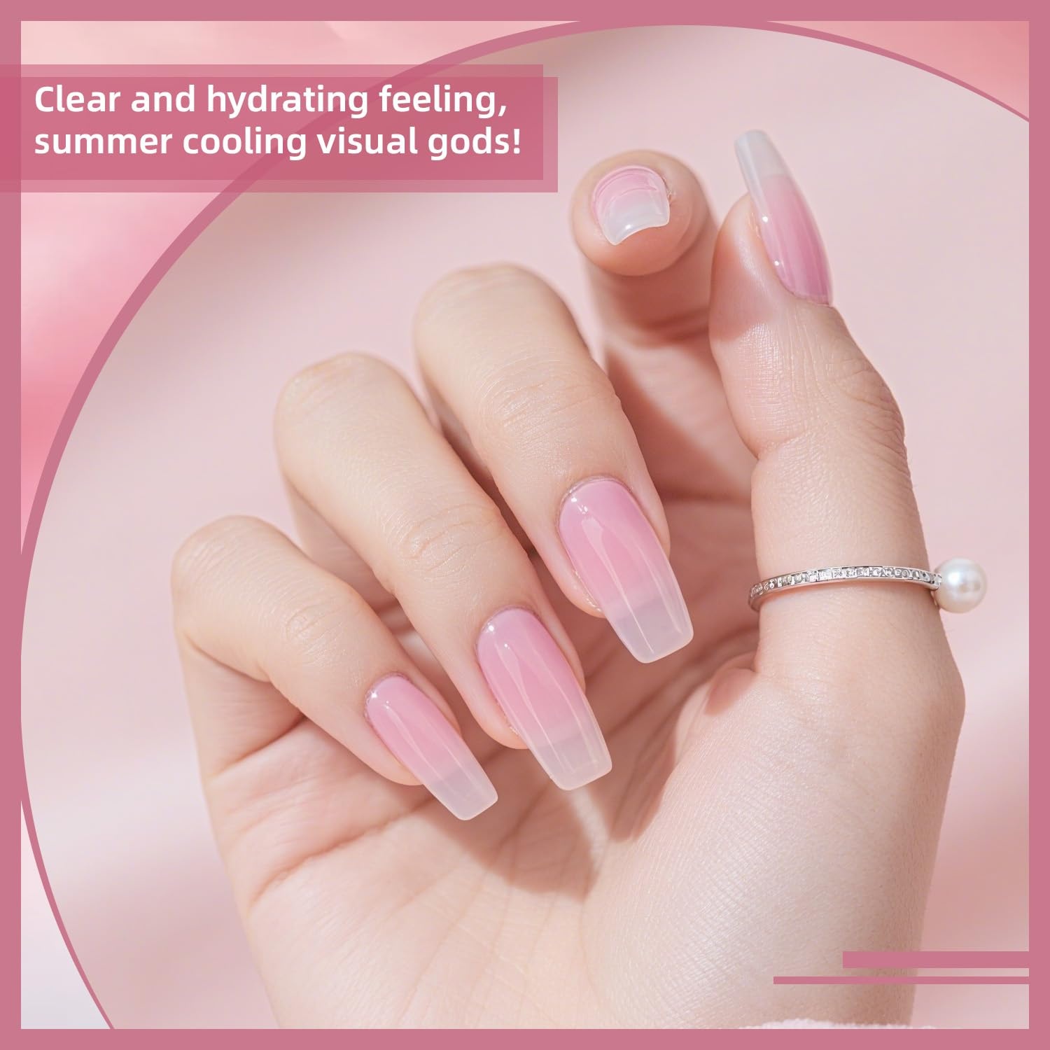 JODSONE 10 Colors Gel Nail Polish Set with Base Coat & Top Coat White Pink Purple and Red Gel Polish for All Seasons Women’s Holiday Gift(10Color-Jelly-01) - view 3