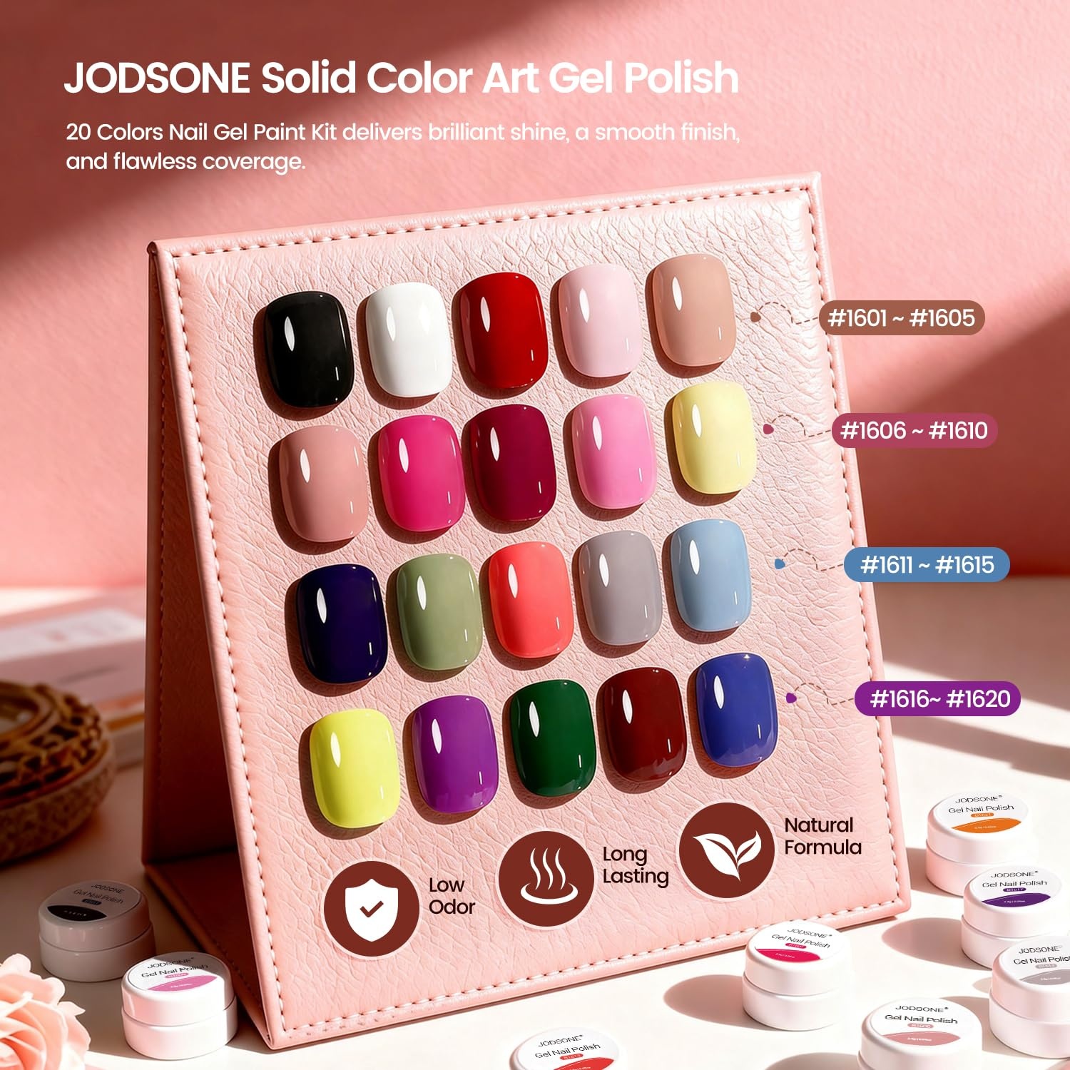 JODSONE 32 Colors Solid Paint Nail Art Gel Polish Set painting Drawing Gel Nail Polish for DIY Nails Art Design(20Color-Set-1) - view 4