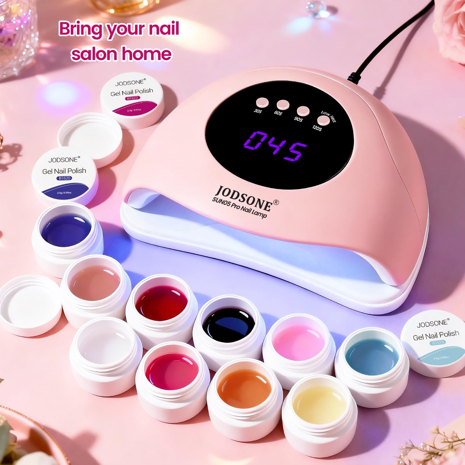 JODSONE 32 Colors Solid Paint Nail Art Gel Polish Set painting Drawing Gel Nail Polish for DIY Nails Art Design(32Color-Kit-1)