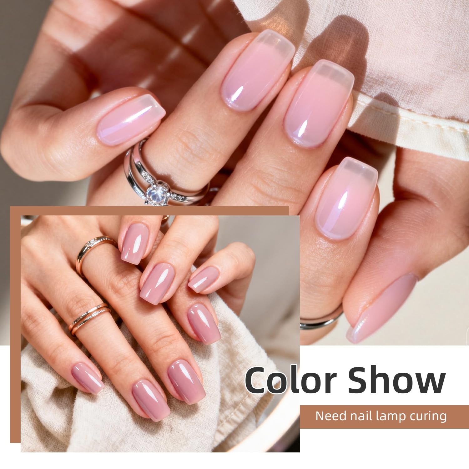 JODSONE 32 Colors Gel Nail Polish Kit with Base Coat Matte Glitter Top Coat Soak Off Manicure Tools Manicure Salon DIY at Home(B32) - view 3