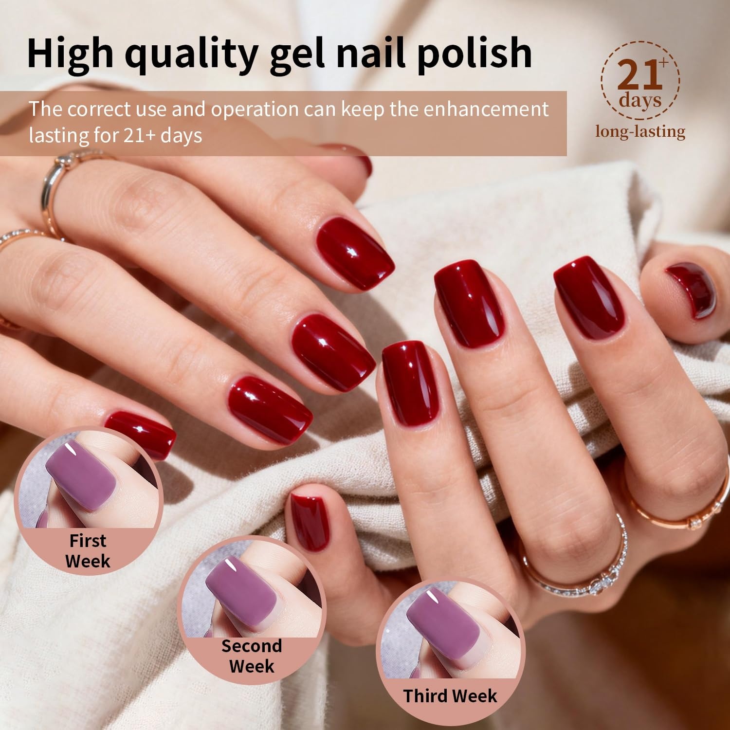 JODSONE 32 Colors Gel Nail Polish Kit with Base Coat Matte Glitter Top Coat Soak Off Manicure Tools Manicure Salon DIY at Home(B32) - view 5
