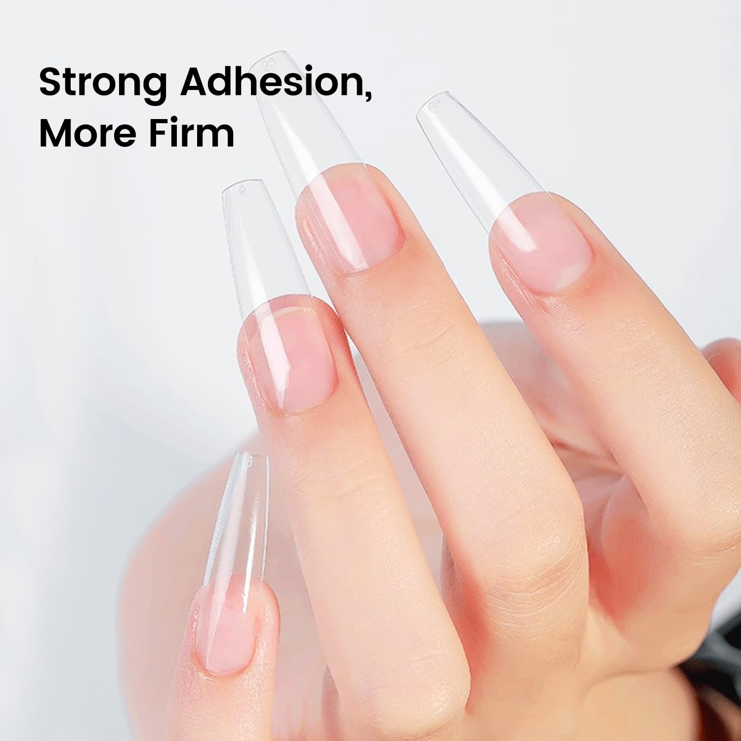 JODSONE 16.5ml Nail Glue Gel Clear and Long-Lasting Requires a Manicure Lamp to Cure for Attaching False Nails Repairing Broken Nails and Securing Decorations(10ml Clear)