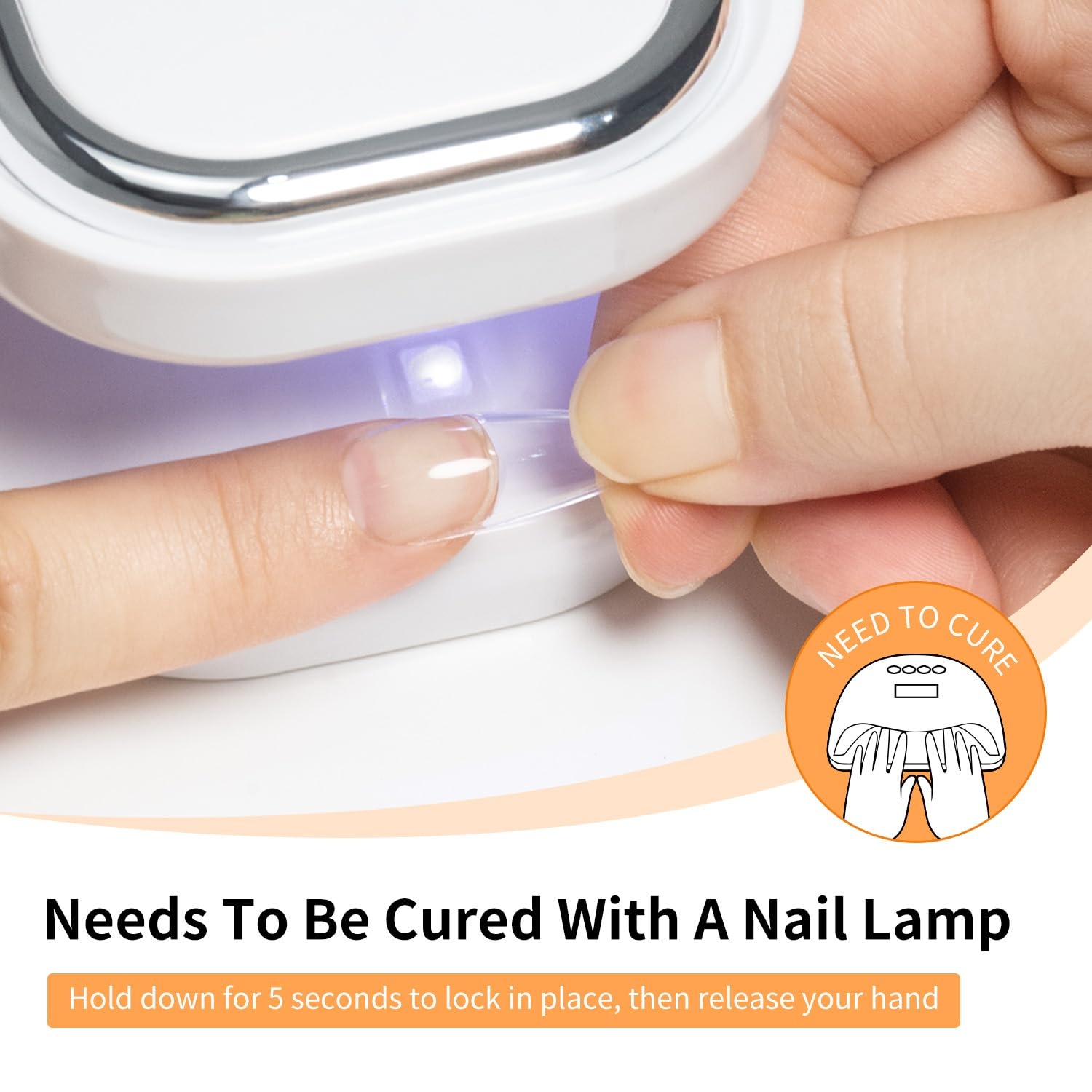 JODSONE 16.5ml Nail Glue Gel Clear and Long-Lasting Requires a Manicure Lamp to Cure for Attaching False Nails Repairing Broken Nails and Securing Decorations(2pcs-15ml-nail glue) - view 5