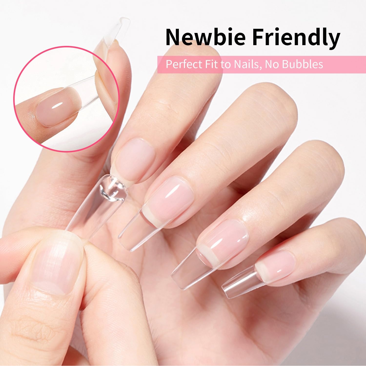 JODSONE 16.5ml Nail Glue Gel Clear and Long-Lasting Requires a Manicure Lamp to Cure for Attaching False Nails Repairing Broken Nails and Securing Decorations(10ML-2NG-01) - view 3
