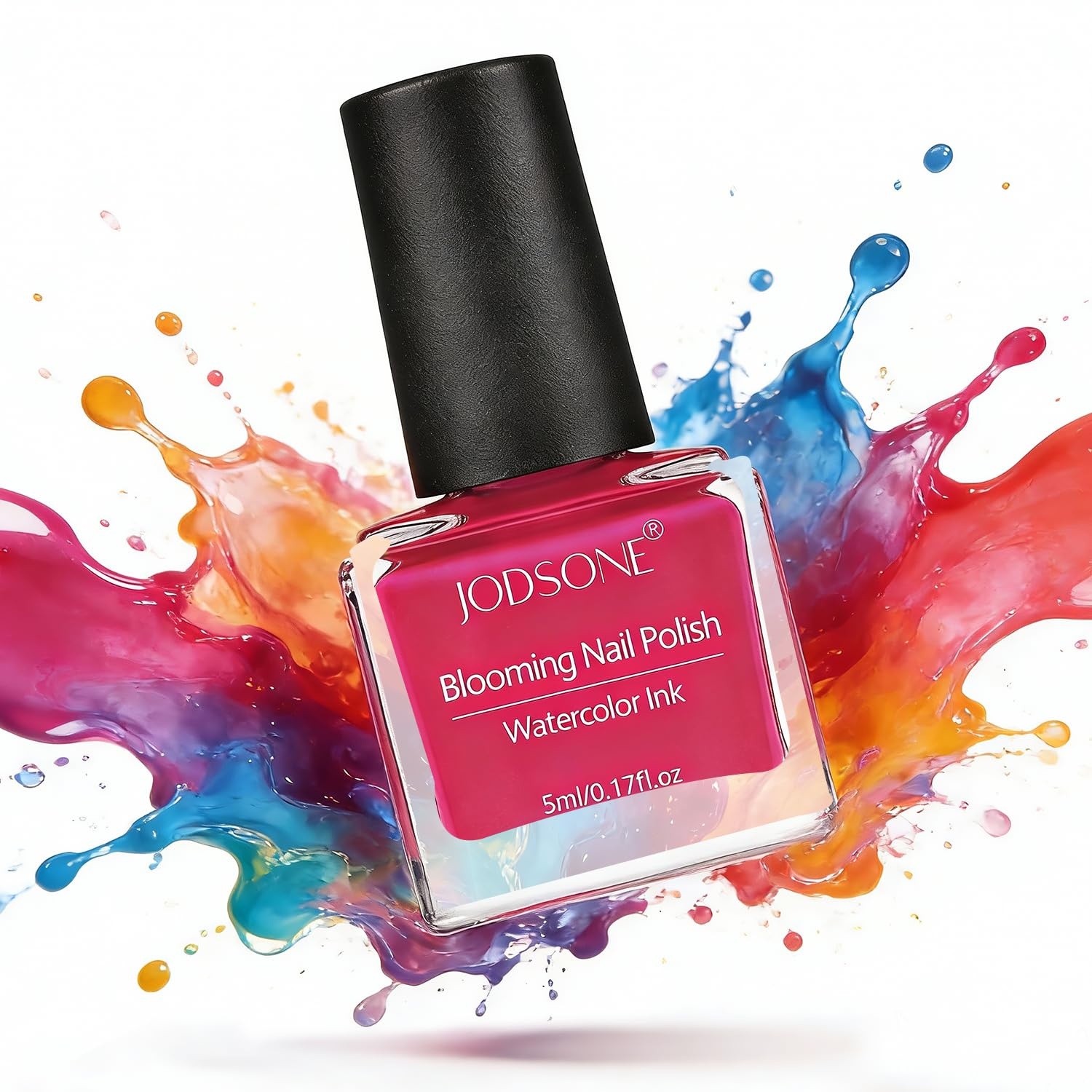 JODSONE Marble Nail Polish, Blooming Marble Ink Gel for Nails 12 Colors Blue Purple Pink Ink Magic Watercolor Blooming Marble Effects Gel Nail Polish at Home DIY Nail Art Flower Design - view 8