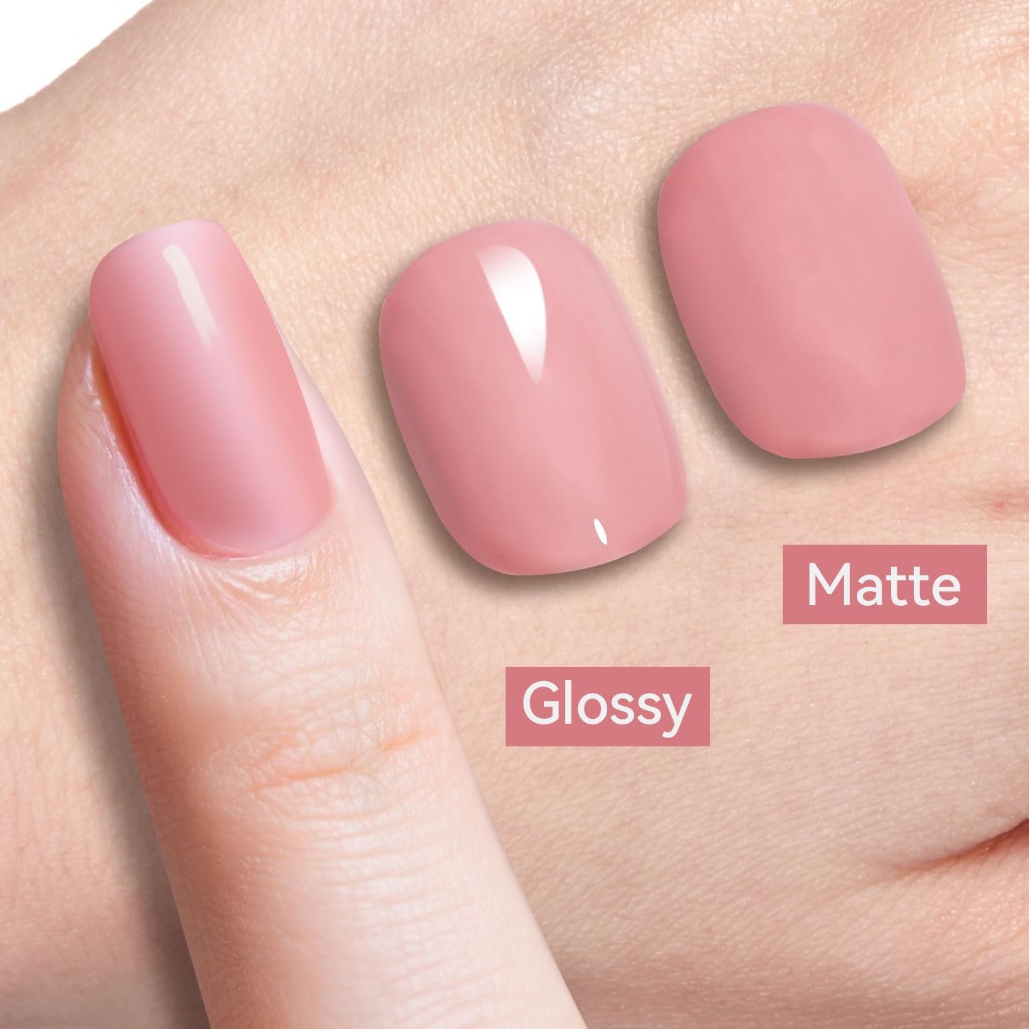 JODSONE 16.5ml Light Pink Gel Nail Polish Same Color Same Bottle Soak off Baby Pink DIY Salon Gift for Women(16.5ml-05) - view 5