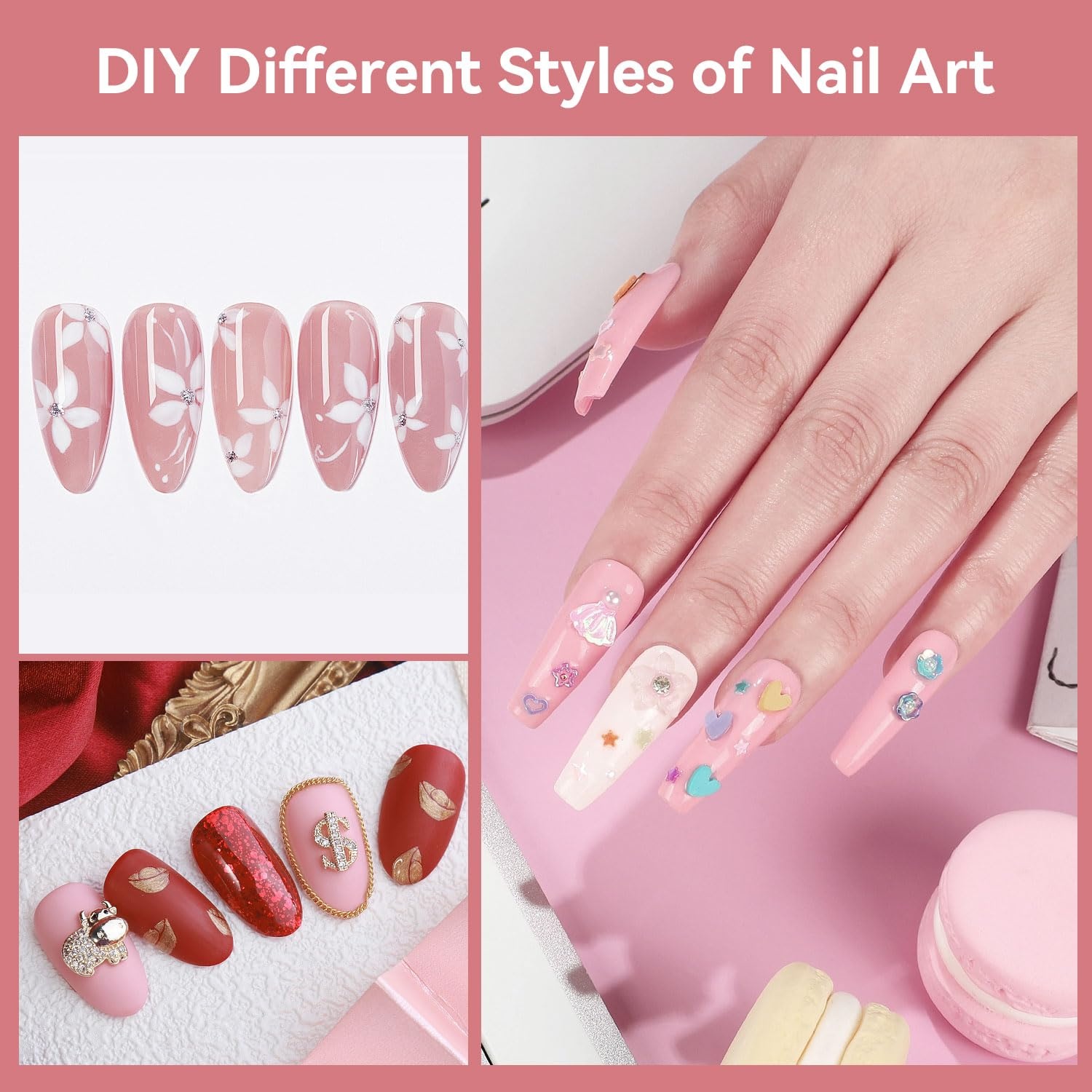 JODSONE 16.5ml Light Pink Gel Nail Polish Same Color Same Bottle Soak off Baby Pink DIY Salon Gift for Women(16.5ml-05) - view 6