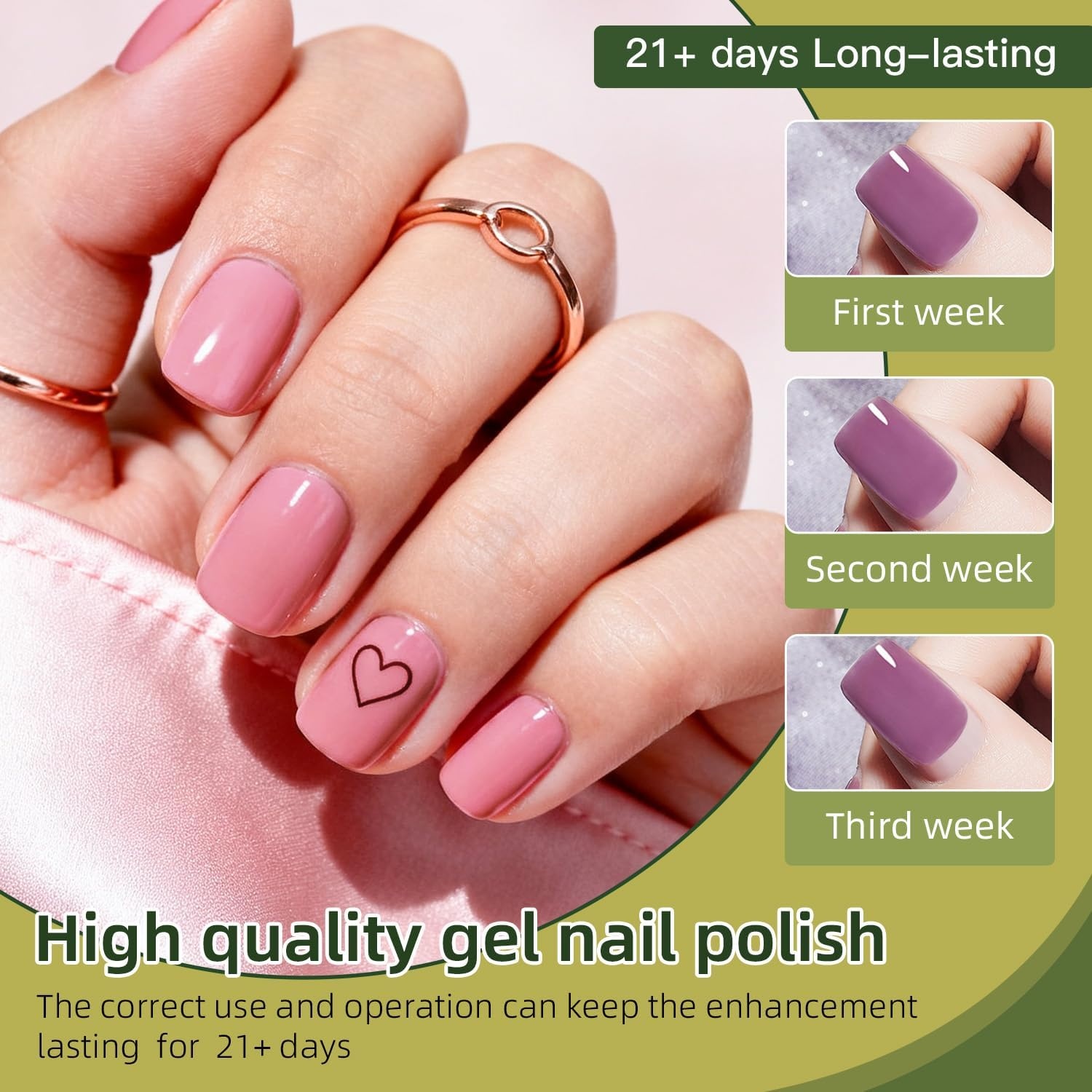 JODSONE 100 PCS Gel Nail Polish Kit No Wipe Soak off Base Coat and Matte Glossy Top Coat Gel Polish Collections for Salon and Home DIY Use(0 Fl Oz (Pack of 100)) - view 6