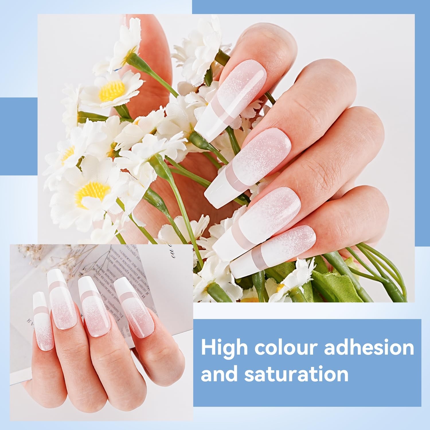 JODSONE 18ml Airbrush Gel Nail Polish White Fine Mist Nail No Dilution for French Manicure Painting Gradient Nail Art Design - view 2