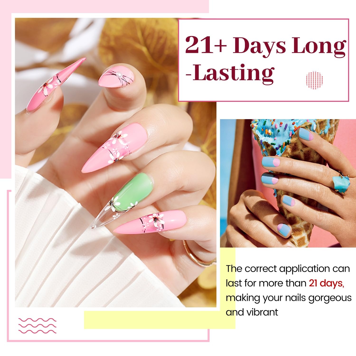 JODSONE 32 Colors Gel Nail Polish Kit with Base Coat Matte Glitter Top Coat Soak Off Manicure Tools Manicure Salon DIY at Home(B26) - view 4