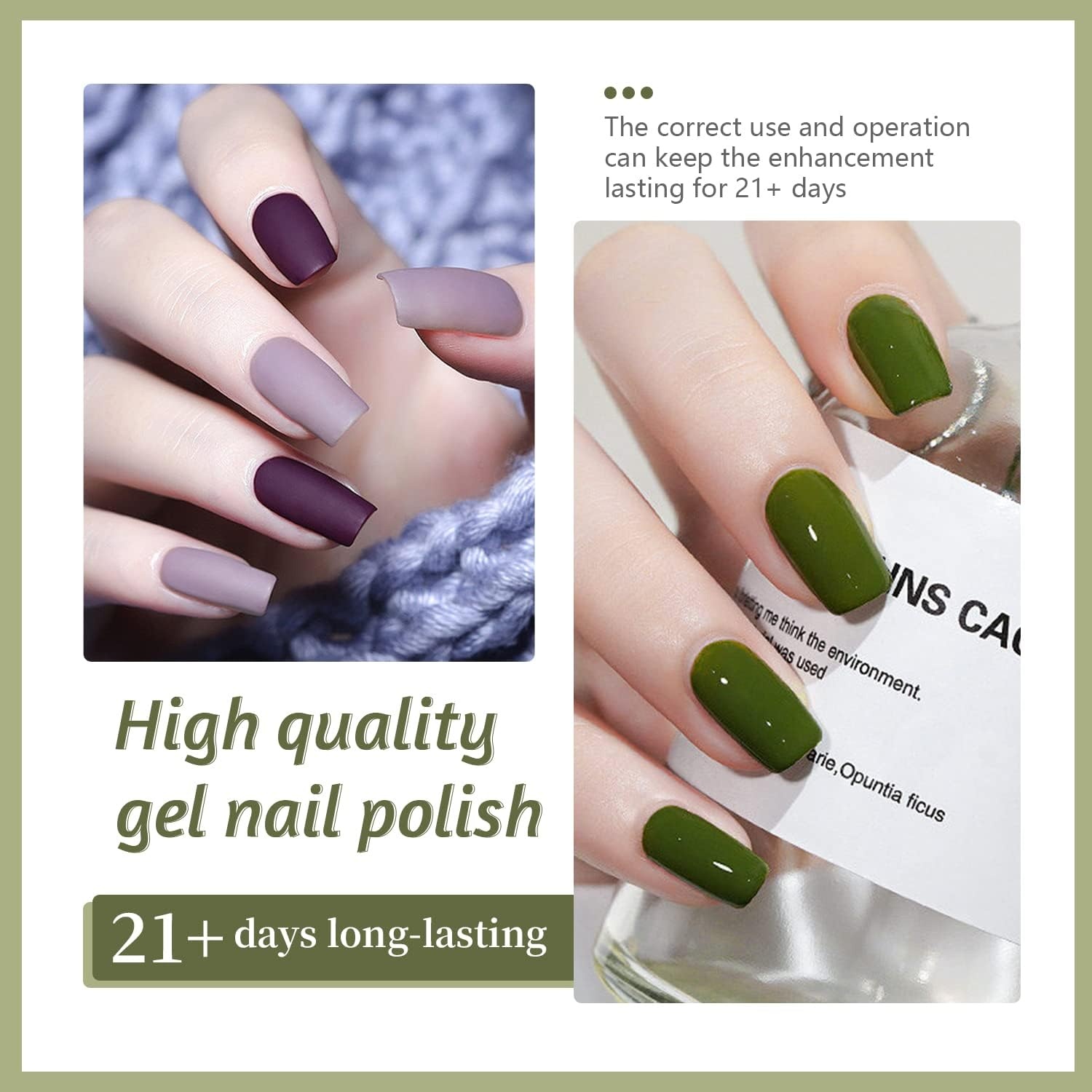 JODSONE 32 Colors Gel Nail Polish Kit with Base Coat Matte Glitter Top Coat Soak Off Manicure Tools Manicure Salon DIY at Home(B16) - view 7