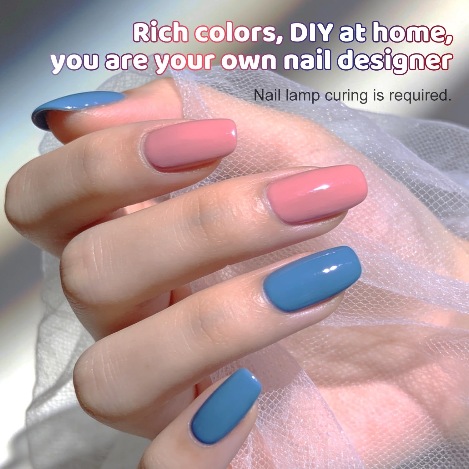 JODSONE 32 Colors Gel Nail Polish Kit with Base Coat Matte Glitter Top Coat Soak Off Manicure Tools Manicure Salon DIY at Home(B29) - view 4